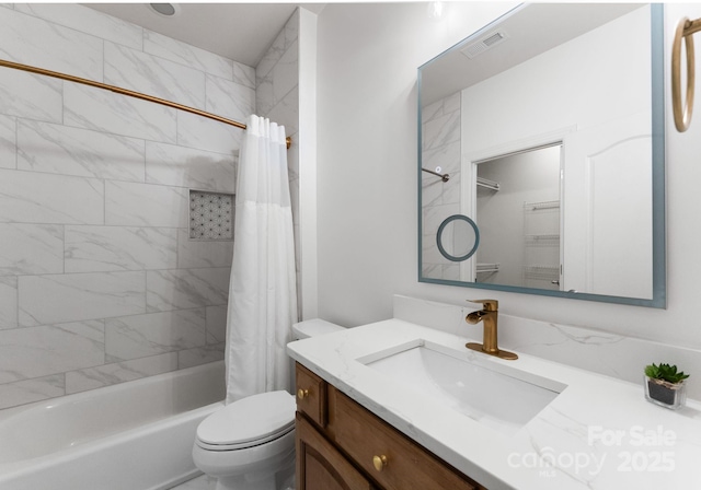 4536 Rustling Woods Dr, Denver, NC 28037 - full bathroom featuring vanity and shower / bathtub combination with curtain