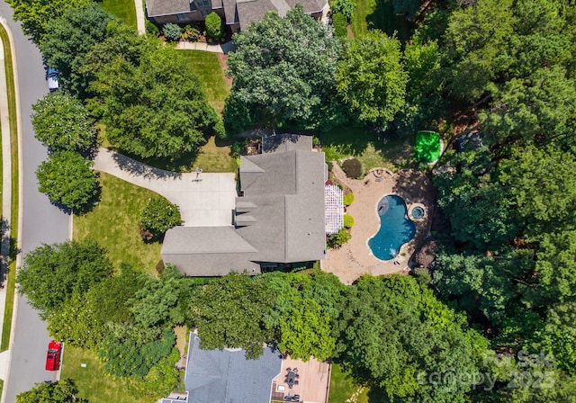 4536 Rustling Woods Dr, Denver, NC 28037 - drone / aerial view of a pool area