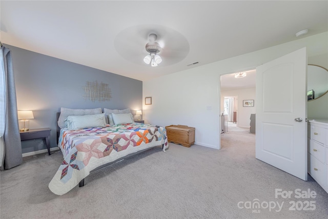 4113 Bent Green Ln, Monroe, NC 28112 - carpeted bedroom with baseboards and a ceiling fan