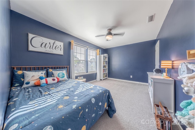 4113 Bent Green Ln, Monroe, NC 28112 - bedroom featuring carpet floors and ceiling fan