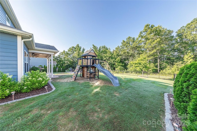 4113 Bent Green Ln, Monroe, NC 28112 - view of yard featuring a playground