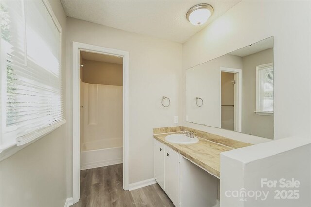 4937 Post Oak Ln, Rock Hill, SC 29732 - full bath with vanity, wood finished floors, and shower / bathtub combination