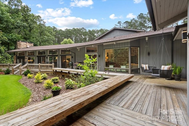 307 E Allenton St, Mount Gilead, NC 27306 - view of wooden terrace