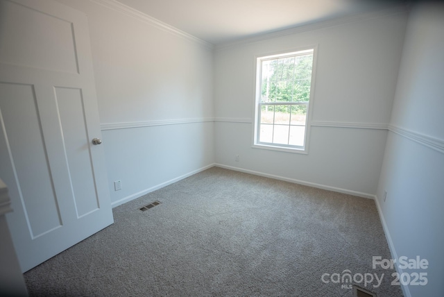 1853 Hill River Rd Unit 1, Hiddenite, NC 28636 - carpeted spare room featuring baseboards and crown molding