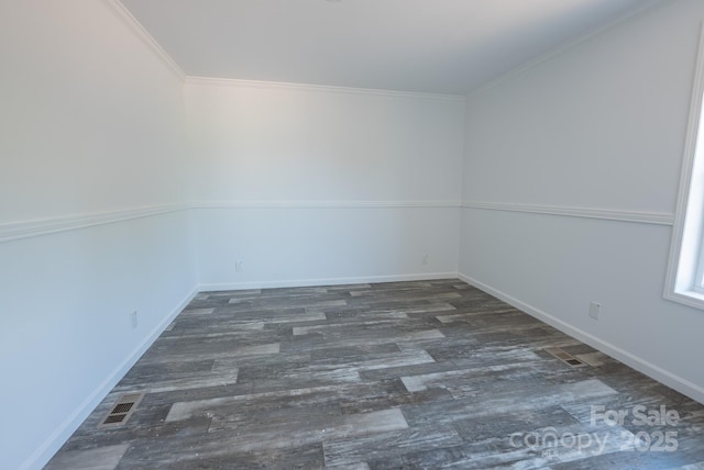 1853 Hill River Rd Unit 1, Hiddenite, NC 28636 - unfurnished room with wood finished floors and crown molding