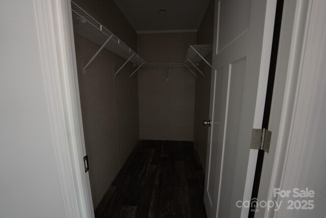1853 Hill River Rd Unit 1, Hiddenite, NC 28636 - spacious closet with dark wood-type flooring