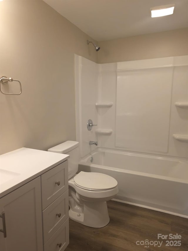 6820 Butterfly Ln, Kershaw, SC 29067 - bathroom featuring wood finished floors, vanity, and  shower combination