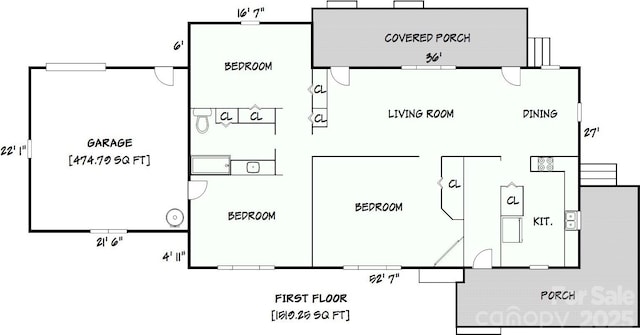 61 23rd St NW, Hickory, NC 28601 - view of property floor plan