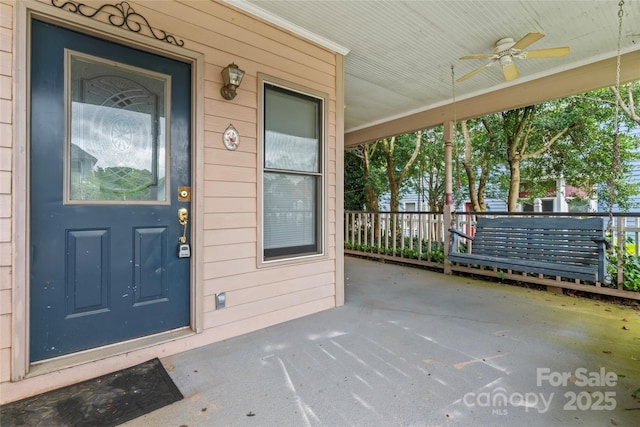 1609 Begonia Way, Rock Hill, SC 29732 - entrance to property featuring a ceiling fan, covered porch, and an attached carport