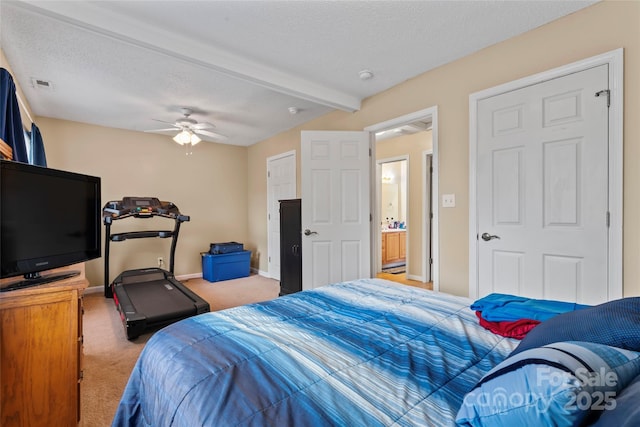 1609 Begonia Way, Rock Hill, SC 29732 - bedroom with carpet, a textured ceiling, and a ceiling fan