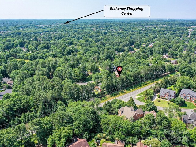 7139 Powder Mill Pl, Charlotte, NC 28277 - aerial view of a heavily wooded area