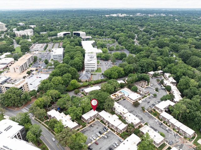 1708 Roxborough Rd Unit C, Charlotte, NC 28211 - drone / aerial view of a heavily wooded area