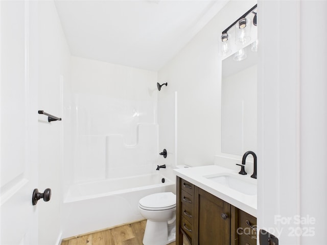 3016 Icard Rhodhiss Rd, Connelly Springs, NC 28612 - full bath with vanity, wood finished floors, and tub / shower combination