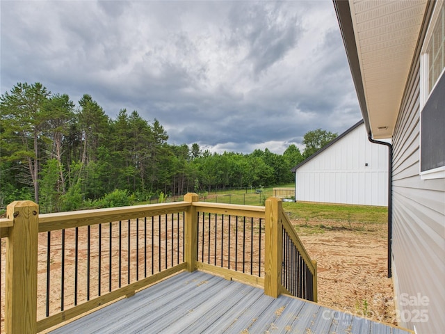 3016 Icard Rhodhiss Rd, Connelly Springs, NC 28612 - view of wooden terrace