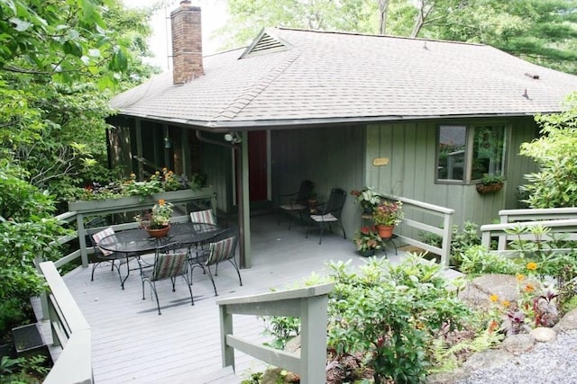 31 Rhododendron Rd, Black Mountain, NC 28711 - deck featuring outdoor dining area