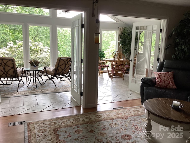 31 Rhododendron Rd, Black Mountain, NC 28711 - doorway to outside featuring tile patterned floors
