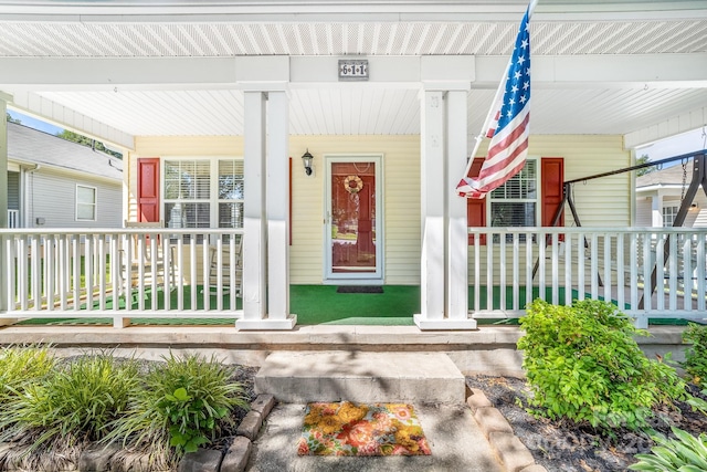 611 Church St, Belmont, NC 28012 - entrance to property with a porch