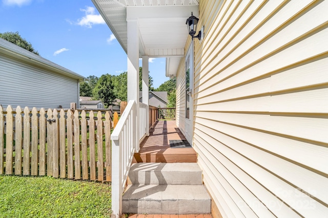 611 Church St, Belmont, NC 28012 - view of wooden terrace