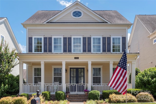 11806 Stirling Field Dr, Pineville, NC 28134 - view of front of house featuring a porch and a shingled roof
