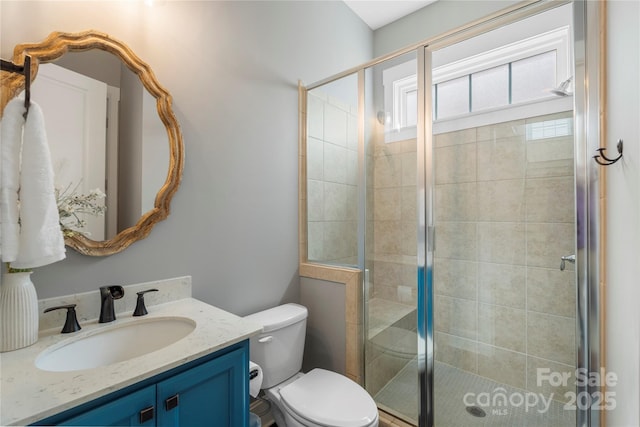 11806 Stirling Field Dr, Pineville, NC 28134 - bathroom featuring vanity and a shower stall