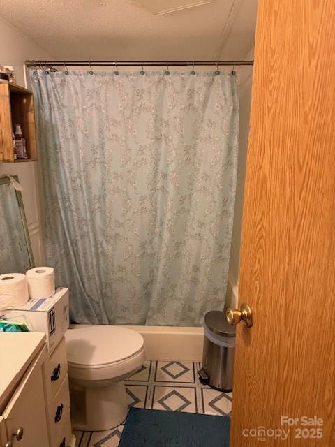 63 Apple Bee Rd, Brevard, NC 28712 - bathroom with vanity and shower / bathtub combination with curtain
