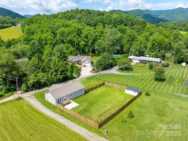 21 Brown Trout Trl, Candler, NC 28715 - bird's eye view of a heavily wooded area and mountains
