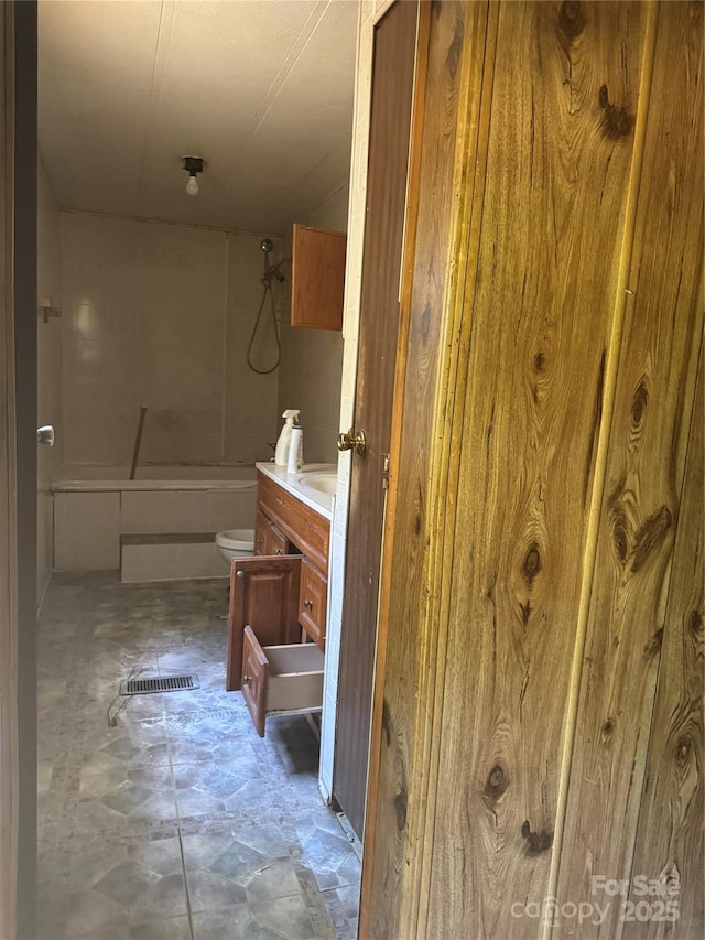 107 Round Pond Rd, Rutherfordton, NC 28139 - bathroom featuring vanity and shower / washtub combination
