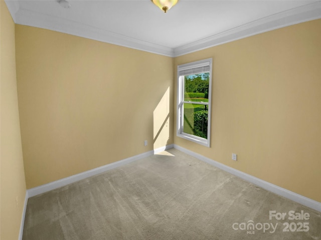 13419 Morgan Lee Ave, Charlotte, NC 28213 - spare room featuring carpet, crown molding, and a smoke detector