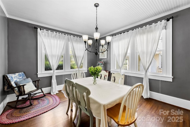 1210 Jackson Rd, Gastonia, NC 28052 - dining room featuring a chandelier and wood finished floors
