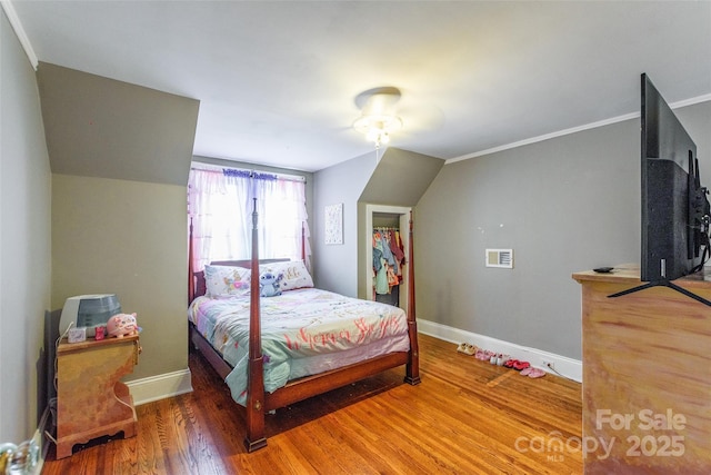 904 Venus St, Kannapolis, NC 28083 - bedroom with wood finished floors and lofted ceiling