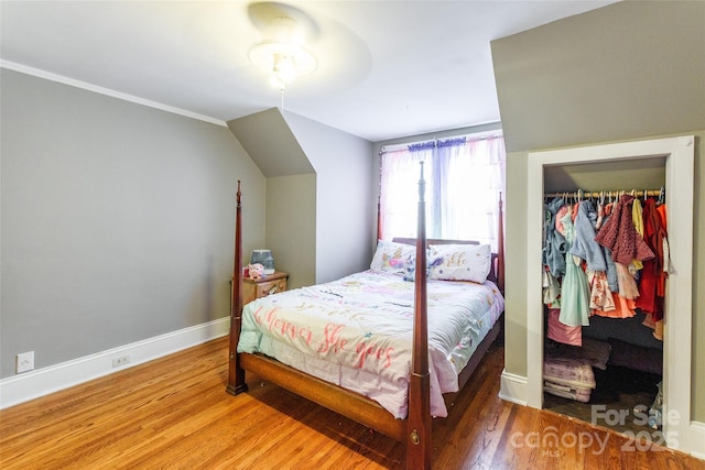 904 Venus St, Kannapolis, NC 28083 - bedroom featuring wood finished floors and a closet