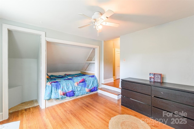 904 Venus St, Kannapolis, NC 28083 - bedroom featuring wood finished floors and a ceiling fan