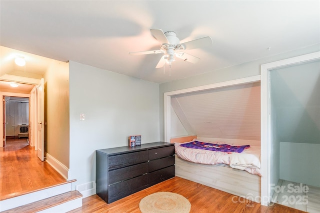 904 Venus St, Kannapolis, NC 28083 - bedroom featuring light wood-style flooring and ceiling fan