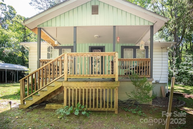 47 Campground Rd, Asheville, NC 28805 - view of front of property featuring a porch