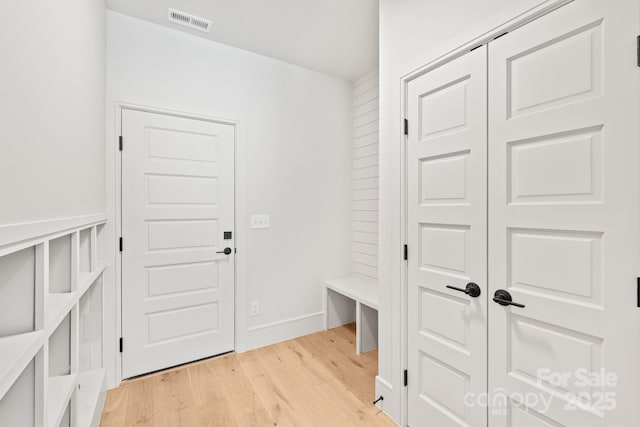 2733 Cowles Rd, Charlotte, NC 28208 - mudroom with light wood-style floors and baseboards