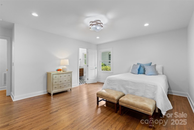 3701 Table Rock Rd, Charlotte, NC 28226 - bedroom featuring wood finished floors and recessed lighting