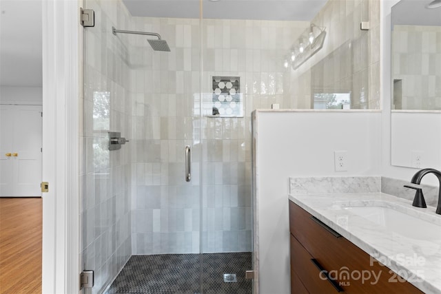 3701 Table Rock Rd, Charlotte, NC 28226 - full bath featuring vanity and a shower stall