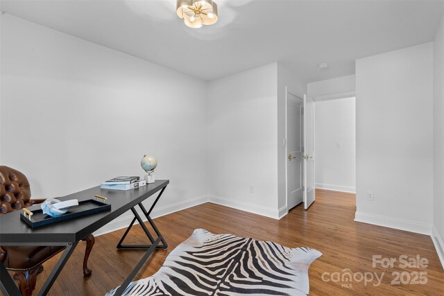 3701 Table Rock Rd, Charlotte, NC 28226 - office space with baseboards and wood finished floors