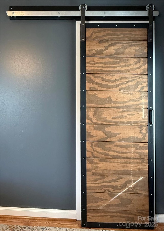 1314 Hathcock Ave, Albemarle, NC 28001 - detailed view of a barn door