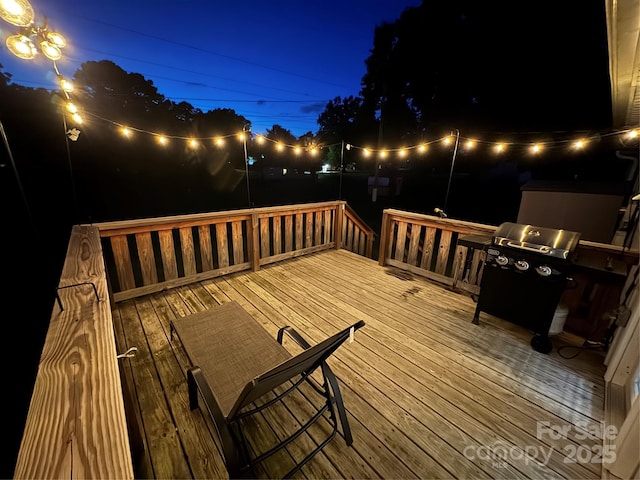 1314 Hathcock Ave, Albemarle, NC 28001 - deck at twilight with grilling area