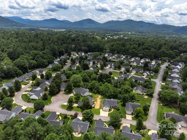 330 Stonehollow Rd, Fletcher, NC 28732 - aerial view of residential area featuring a mountainous background