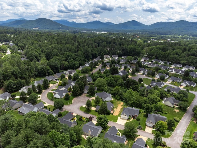 330 Stonehollow Rd, Fletcher, NC 28732 - aerial perspective of suburban area featuring mountains