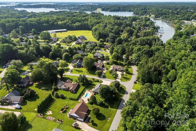 1958 Cameron Heights Cir, Denver, NC 28037 - drone / aerial view of a nearby body of water and a forest
