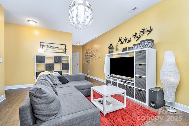 460 Clouds Way, Rock Hill, SC 29732 - living area with wood finished floors and baseboards
