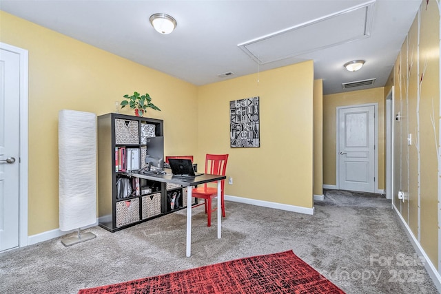 460 Clouds Way, Rock Hill, SC 29732 - home office with attic access and carpet flooring