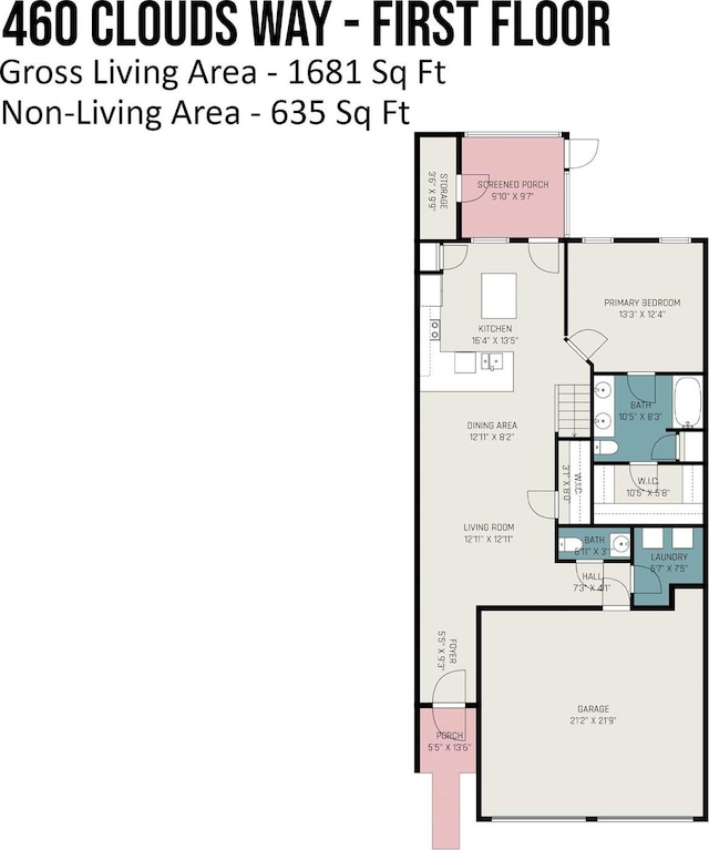 460 Clouds Way, Rock Hill, SC 29732 - view of home floor plan