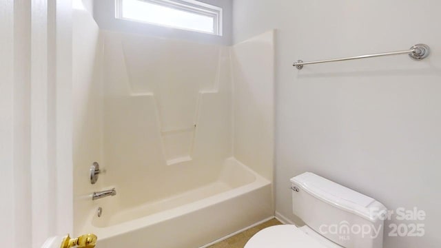 15280 Leslie Brook Rd, Huntersville, NC 28078 - bathroom featuring toilet and shower / washtub combination