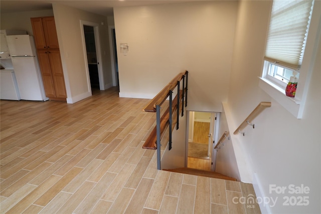 9 Oakland St, Weaverville, NC 28787 - staircase with wood finished floors