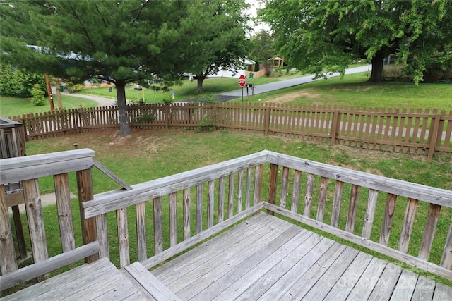 9 Oakland St, Weaverville, NC 28787 - wooden deck with a fenced backyard