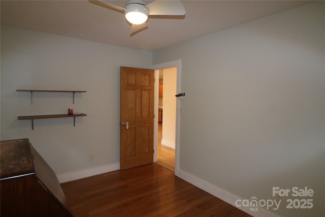 9 Oakland St, Weaverville, NC 28787 - unfurnished room featuring wood finished floors and a ceiling fan